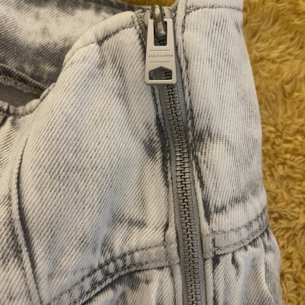 NWT All saints denim peplum skirt - Picture 6 of 10